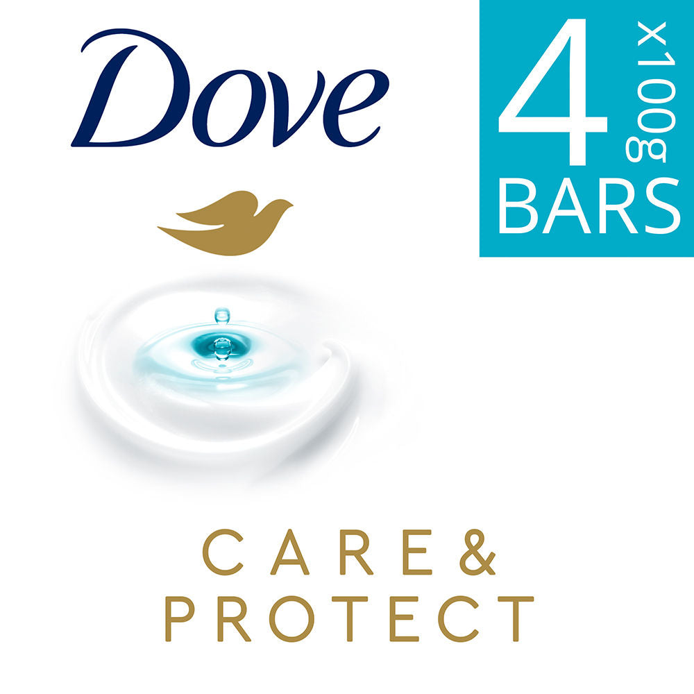 Dove Care & Protect Moisturising Cream Beauty Bathing Bar (Buy 3 Get 1 Free), 400g Buy at Indicrest Image 2