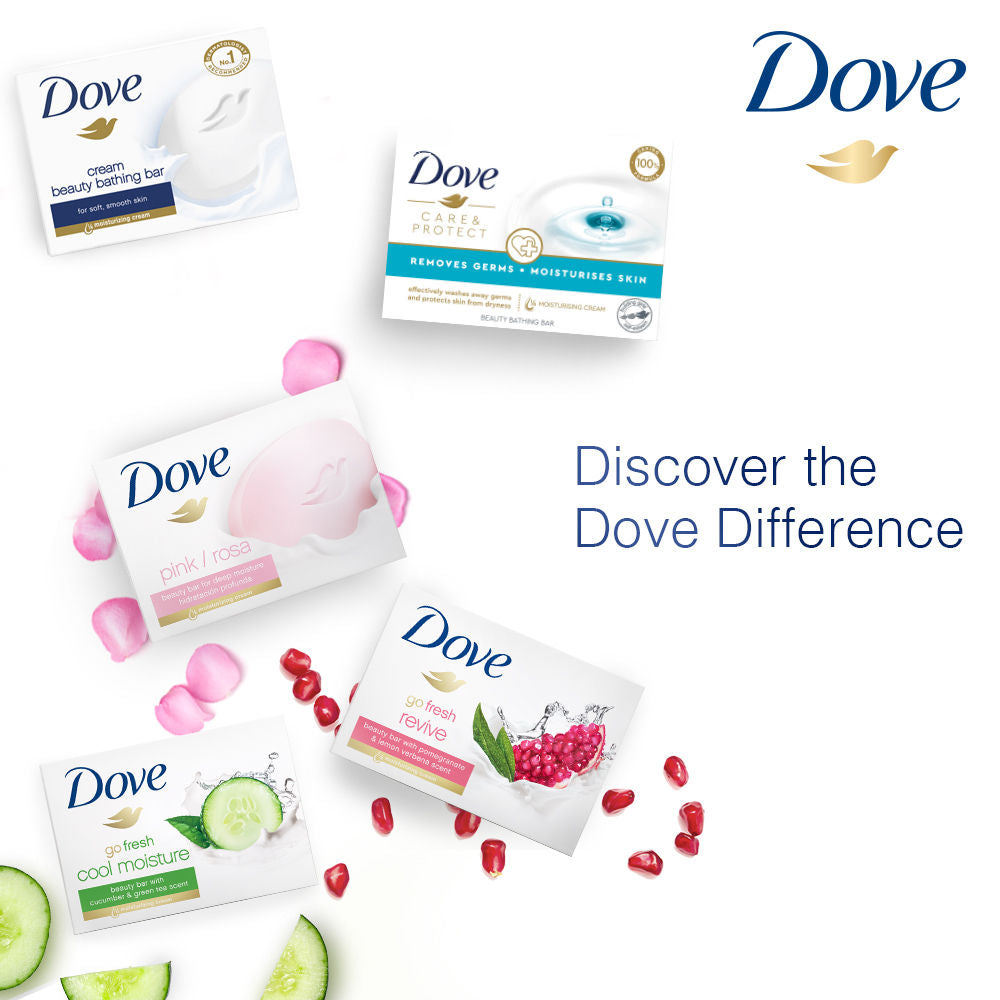 Dove Care & Protect Moisturising Cream Beauty Bathing Bar (Buy 3 Get 1 Free), 400g Buy at Indicrest Image 10