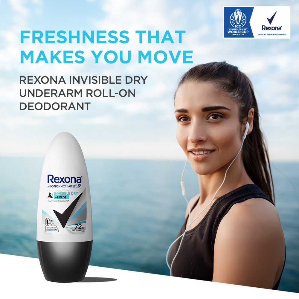 Rexona Invisible Dry + Fresh Roll-On Deodorant For Women, 45ml Buy at Indicrest Image 7