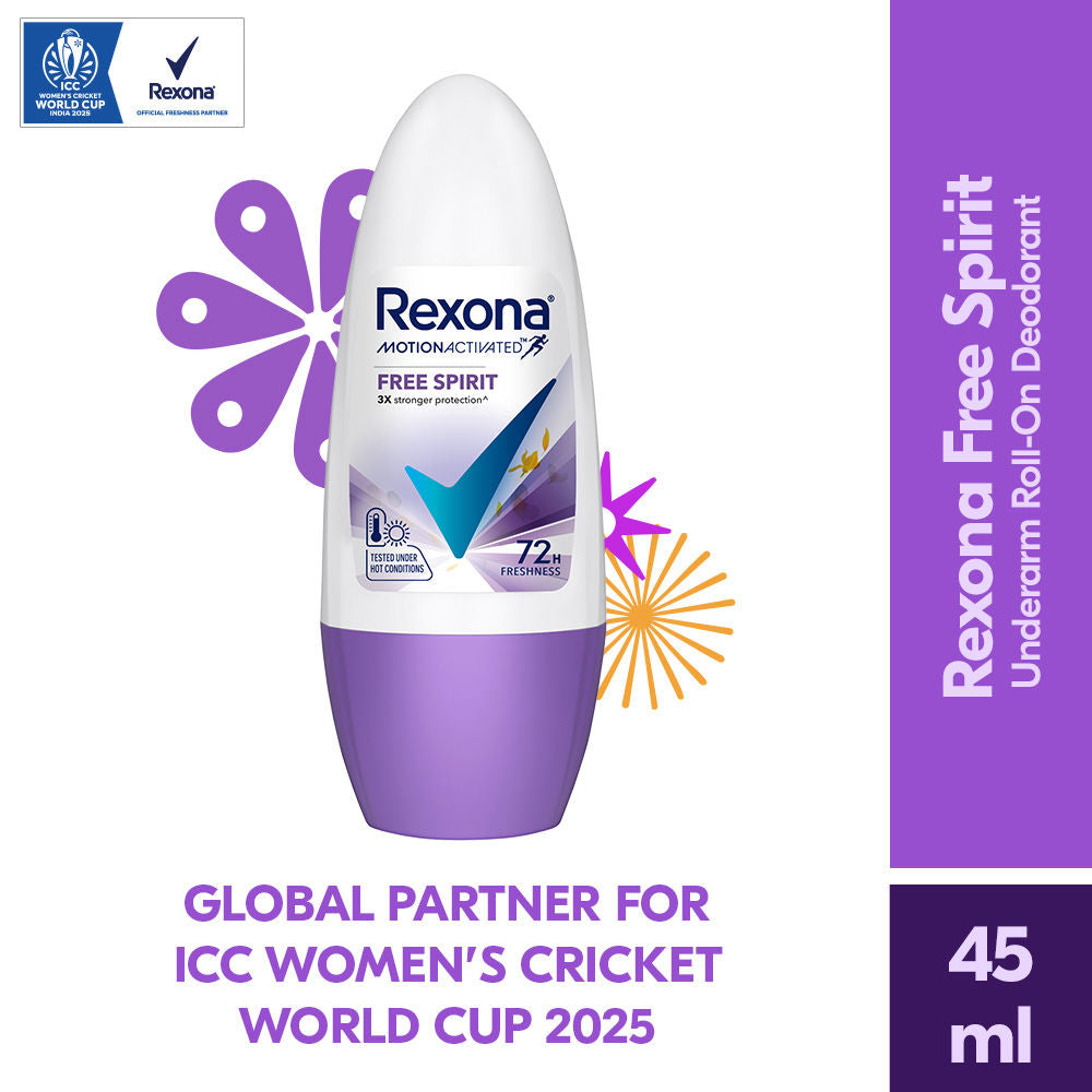 Rexona Free Spirit Roll-On Deodorant For Women, 45ml Buy at Indicrest