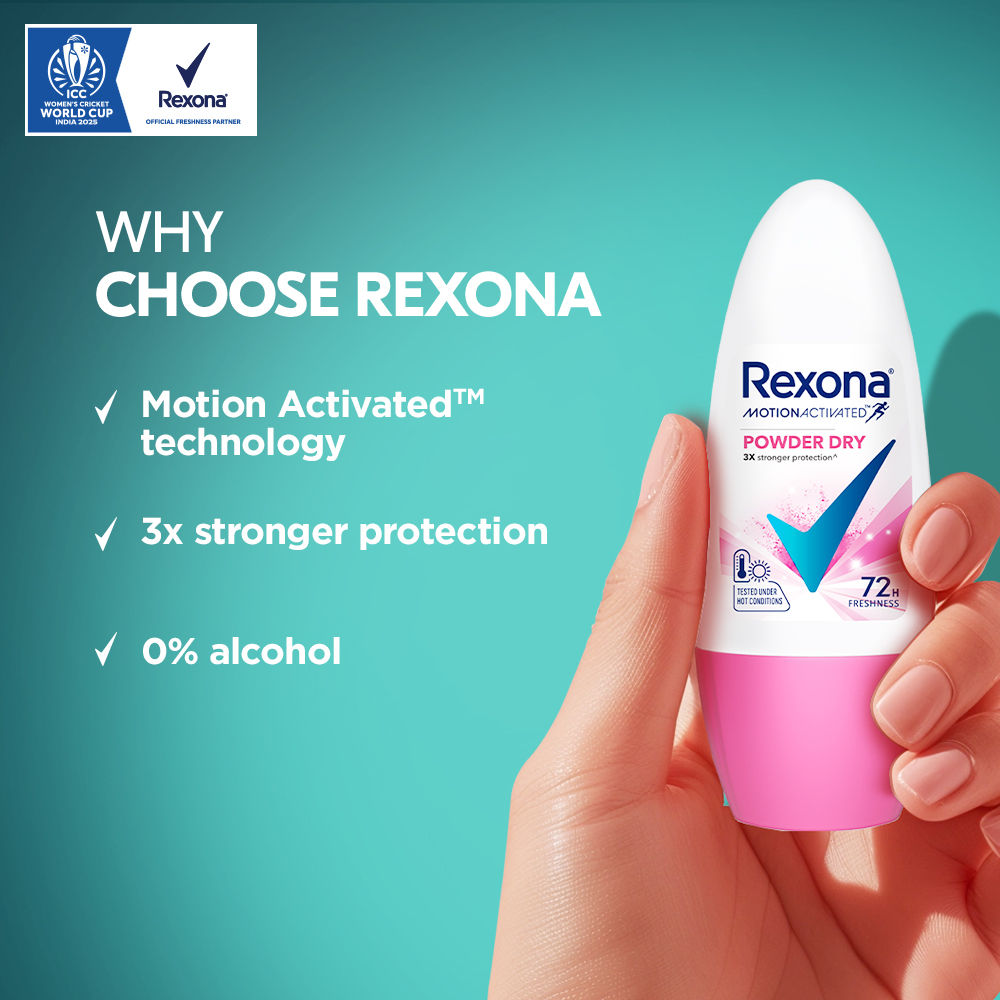 Rexona Powder Dry Roll On Deodorant For Women, 45ml Buy at Indicrest Image 6