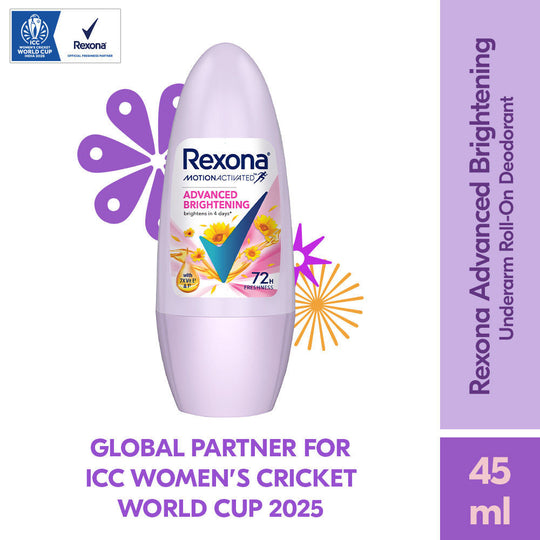 Rexona Advanced Brightening Roll-On Deodorant For Women, 45ml Buy at Indicrest