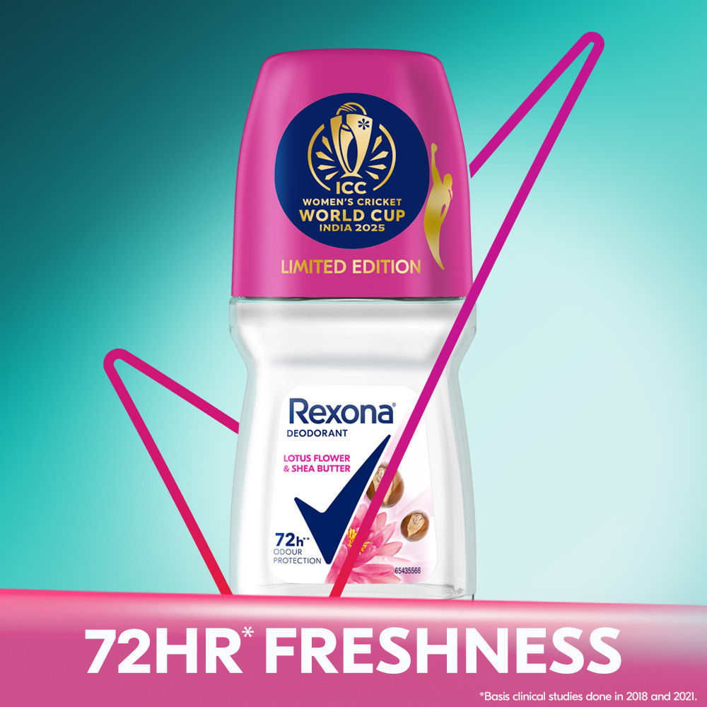 Rexona Antiperspirant Roll-On, Lotus Flower & Shea Butter (Pack of 2), 2 pieces Buy at Indicrest Image 4