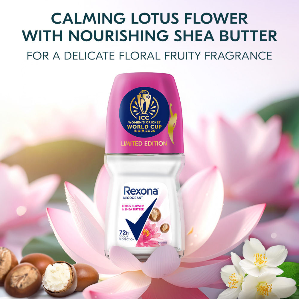 Rexona Antiperspirant Roll-On, Lotus Flower & Shea Butter (Pack of 3), 3 pieces Buy at Indicrest Image 6