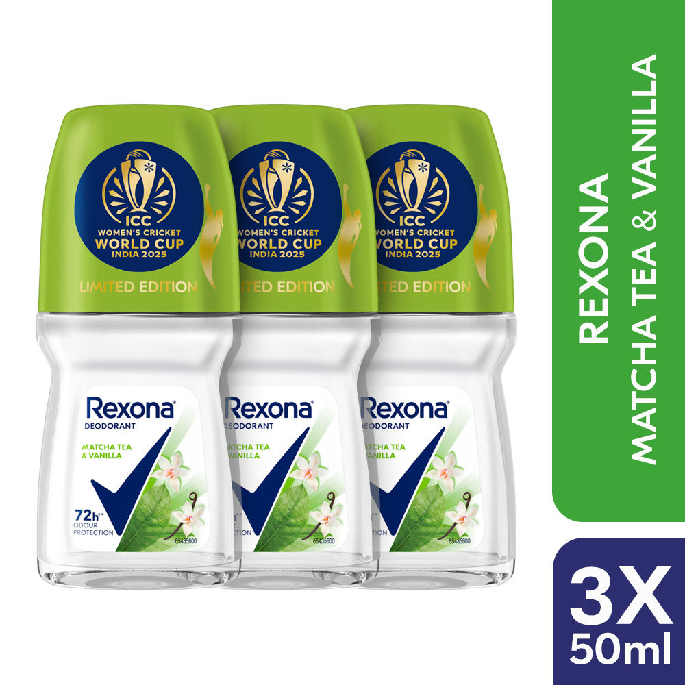 Rexona Antiperspirant Roll-On, Matcha Tea & Vanilla (Pack of 3), 3 pieces Buy at Indicrest Image 2