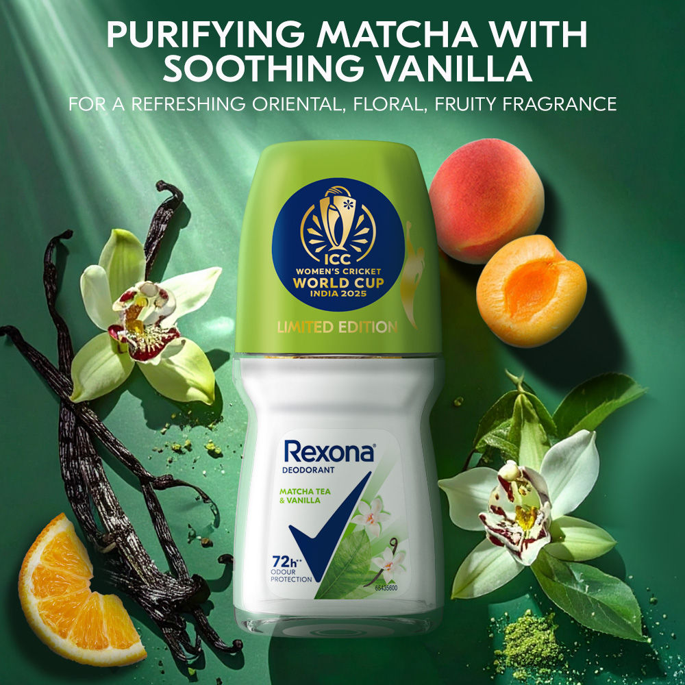 Rexona Antiperspirant Roll-On, Matcha Tea & Vanilla (Pack of 3), 3 pieces Buy at Indicrest Image 6