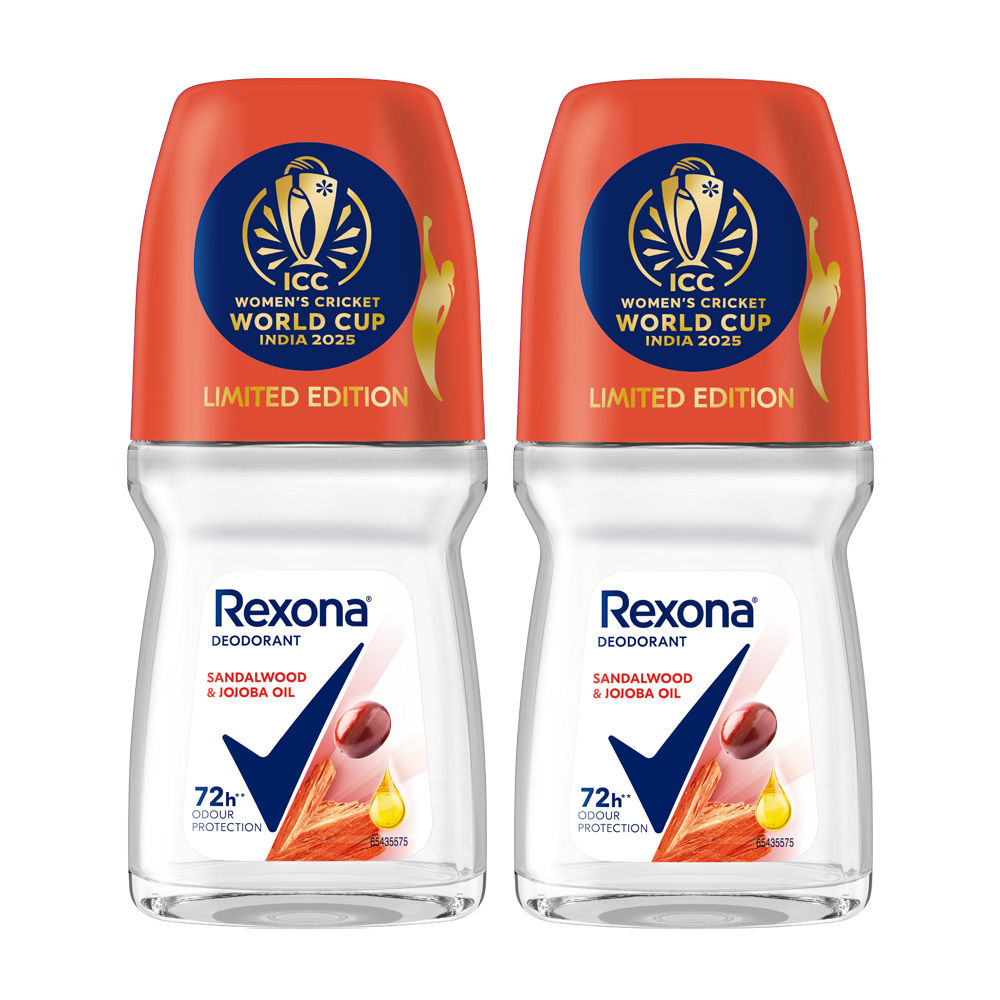 Rexona Antiperspirant Roll-On, Sandalwood & Jojoba Oil (Pack of 2), 2 pieces Buy at Indicrest