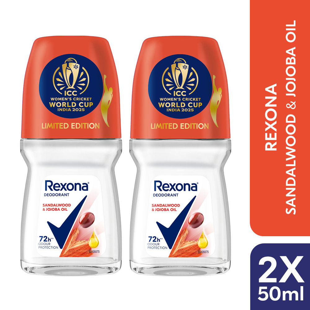 Rexona Antiperspirant Roll-On, Sandalwood & Jojoba Oil (Pack of 2), 2 pieces Buy at Indicrest Image 2
