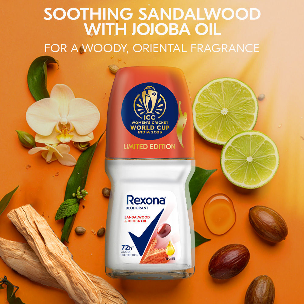 Rexona Lotus Flower & Shea Butter And Sandalwood & Jojoba Oil Antiperspirant Roll-On (Pack of 2) Buy at Indicrest Image 7