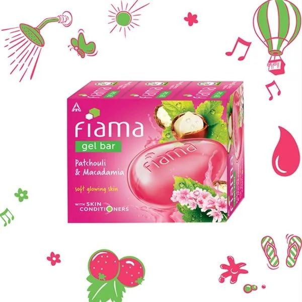 Fiama Patchouli & Macadamia Gel Bar, Soft Glowing Skin, Skin Friendly PH (Pack of 3), 3x125g Each Buy at Indicrest Image 5