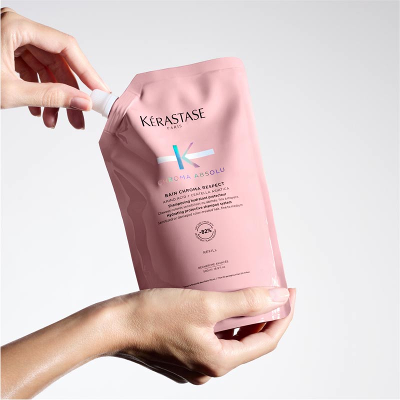 Kérastase Chroma Absolu Respect Shampoo For Colour Protection,Sulphate-Free, 500ml