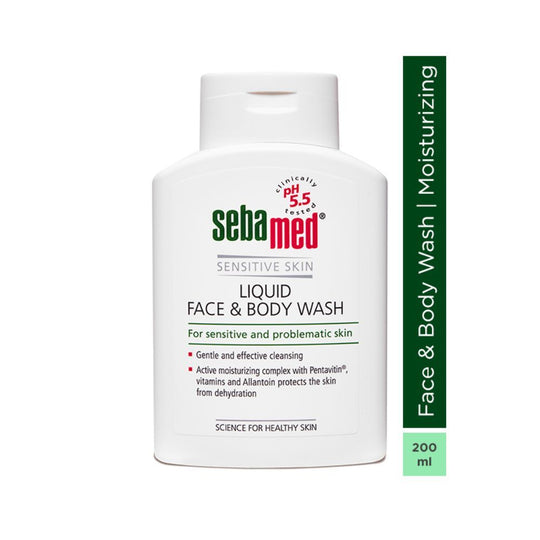 Sebamed Liquid Face & Body Wash, PH 5.5, Soap Free, Sensitive Skin, Active Moisturising Complex, 200ml Buy at Indicrest