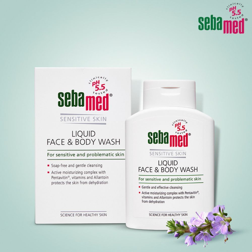 Sebamed Liquid Face & Body Wash, PH 5.5, Soap Free, Sensitive Skin, Active Moisturising Complex, 200ml Buy at Indicrest Image 2