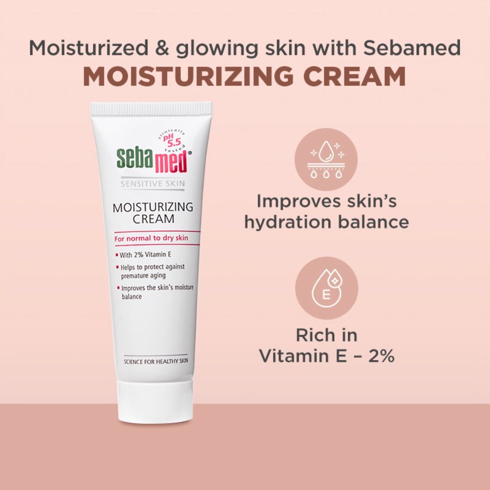 Sebamed Moisturizing Cream, PH 5.5, Normal To Dry Skin, With 2% Vitamin E, Prevents Premature Aging, 50ml Buy at Indicrest Image 5