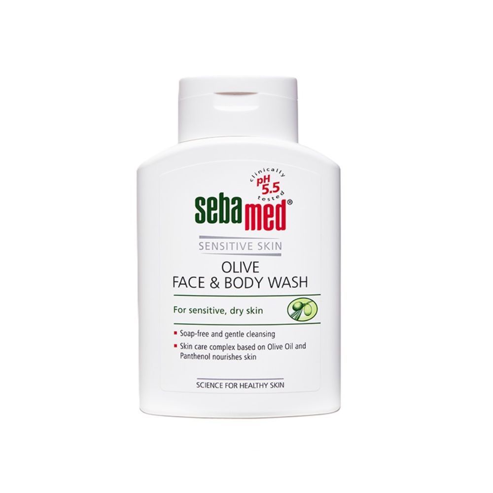 Sebamed Olive Face & Body Wash, PH 5.5, Soap Free, Sensitive Dry Skin, With Olive Oil & Panthenol, 200ml Buy at Indicrest Image 8
