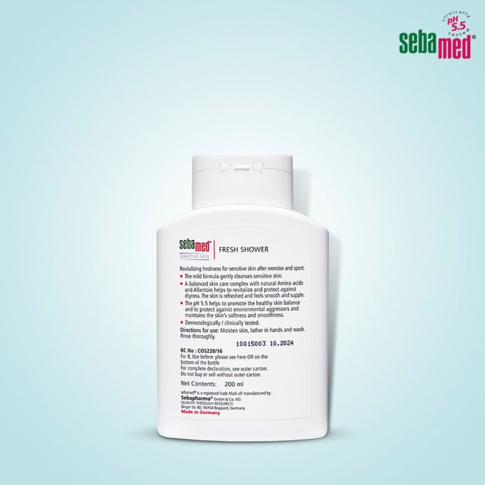 Sebamed Fresh Shower- PH 5.5- Revitalises Skin- Suitable For Sensitive Skin- For Active Lifestyle, 200ml Buy at Indicrest Image 3