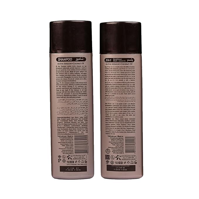 Floractive Profissional W One 3-In-1 Conditioner & Shampoo, 1000ml+1000ml