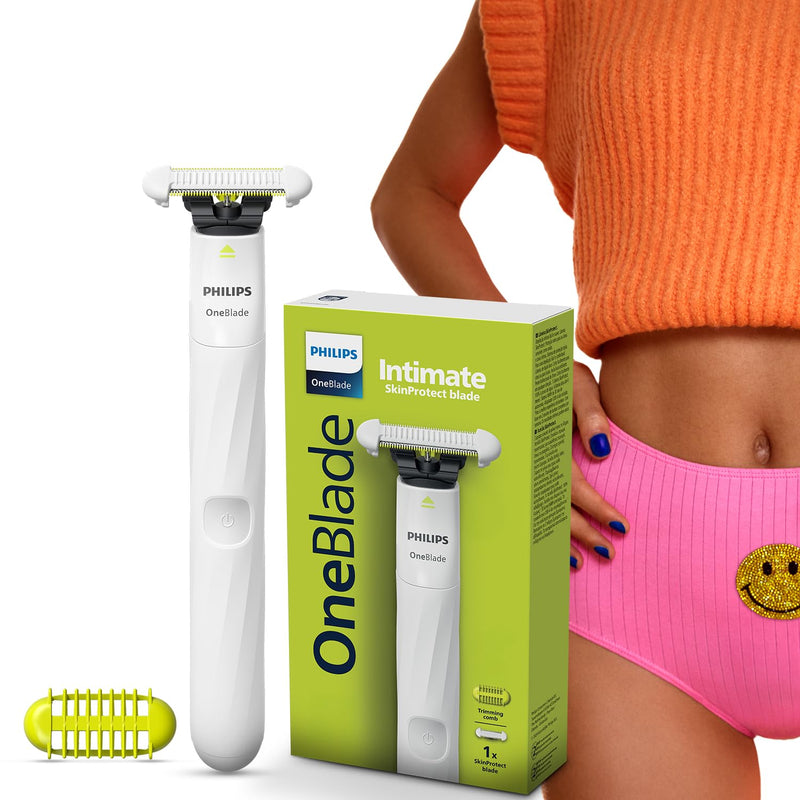 Philips OneBlade Intimate Trimmer & Electric Razor | Unmatched Skin Protection for Private Parts, Bikini, Underarm & Intimate Areas | No post shave irritation | For Women & Men | QP1924/20 Buy at Indicrest