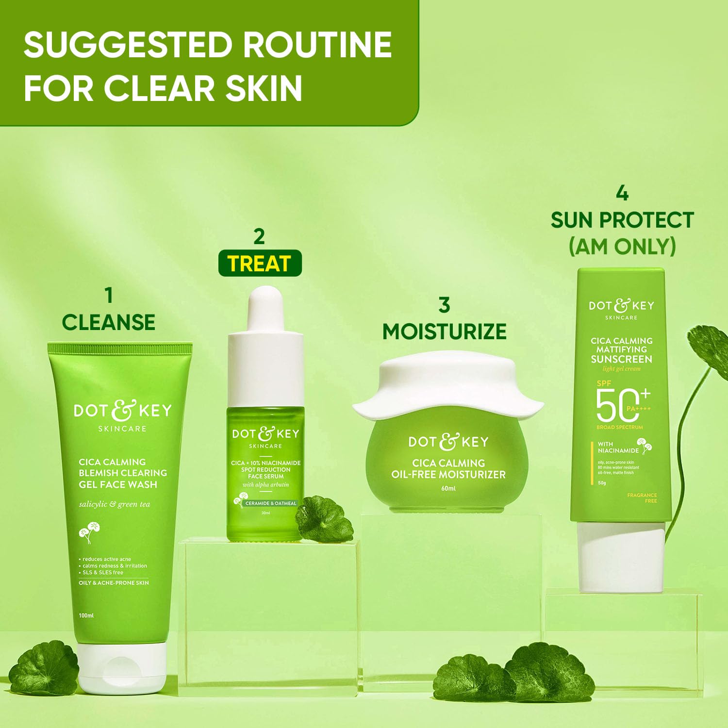 Dot & Key Cica + 2% Salicylic Acid Serum for Acne, 20ml