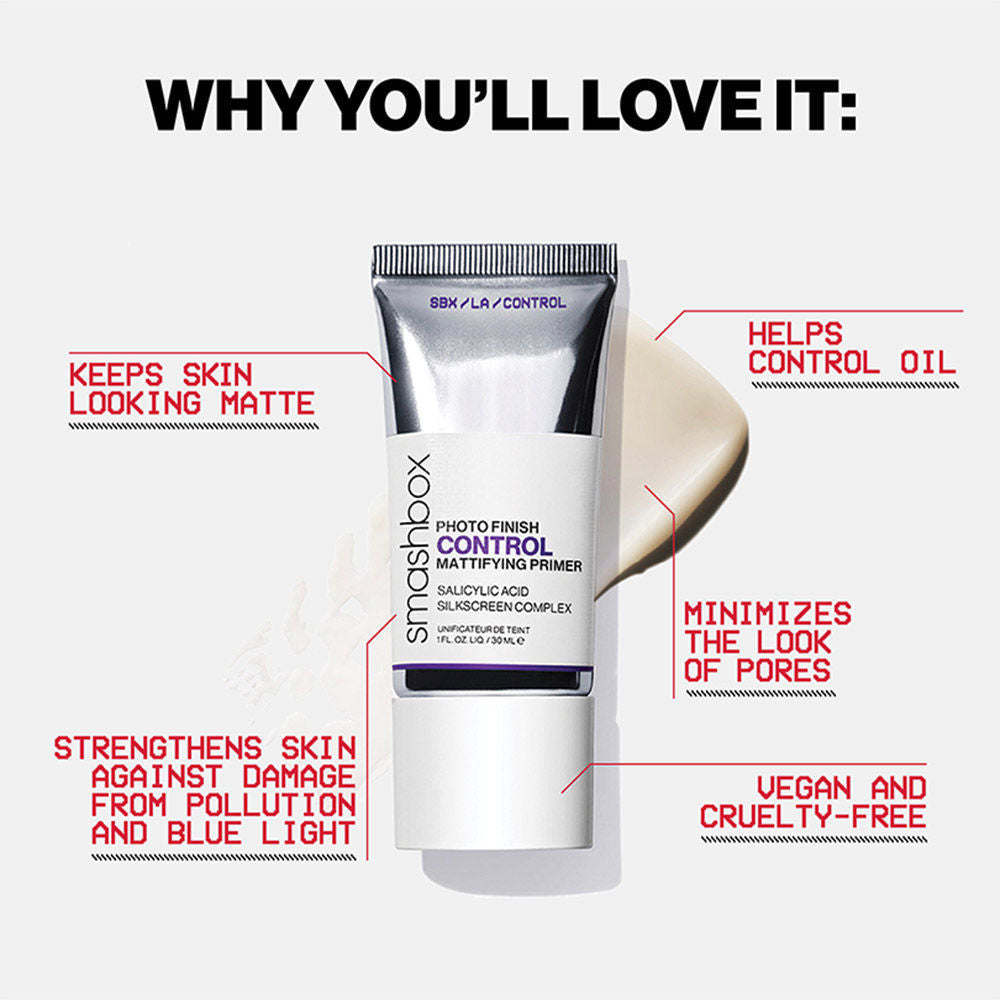 Smashbox Photo Finish Control Mattifying Primer with Salicylic Acid, 30ml