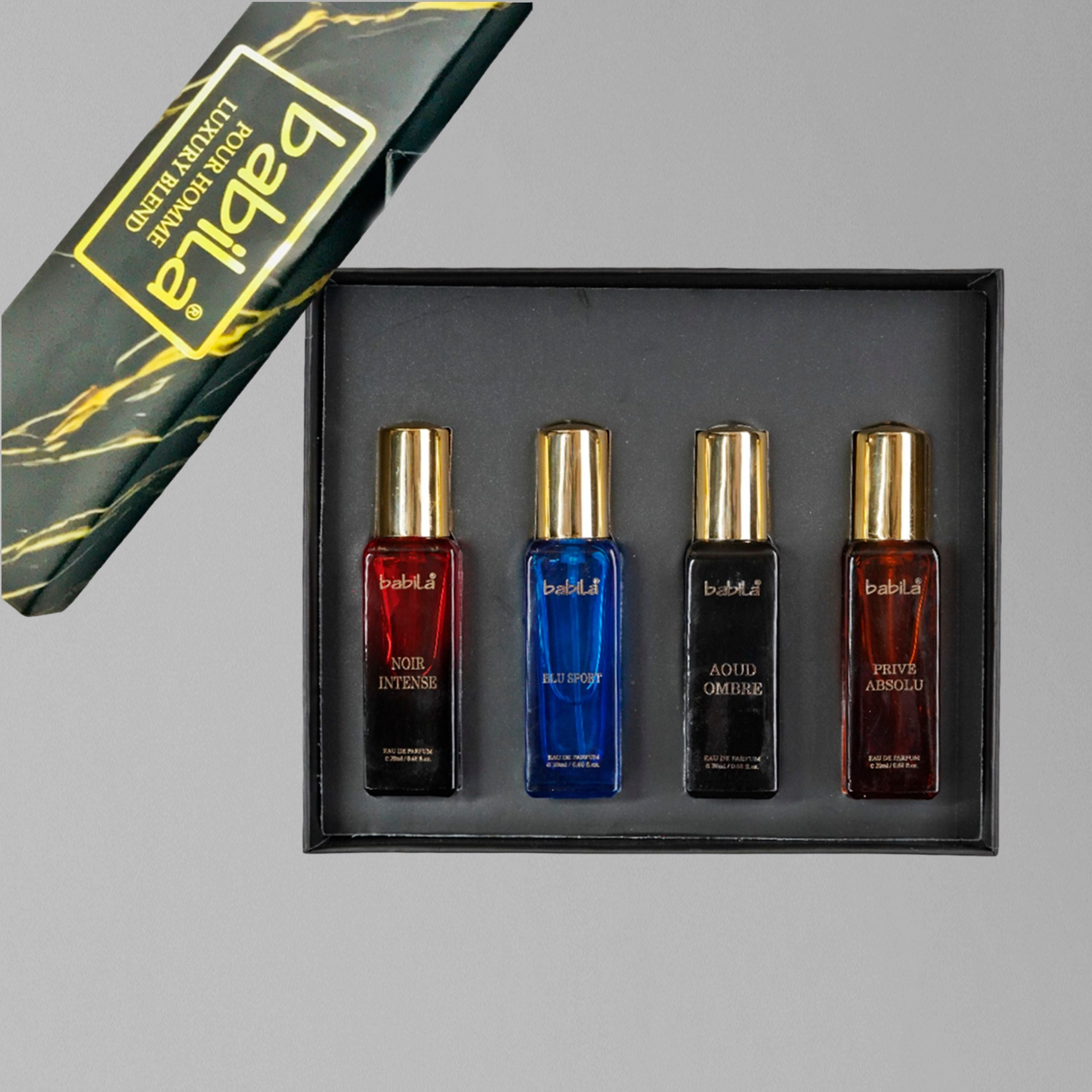 Babila Pour Homme Luxury Blend Perfume Set Of 4 Combo, 80ml Buy at Indicrest Image 4