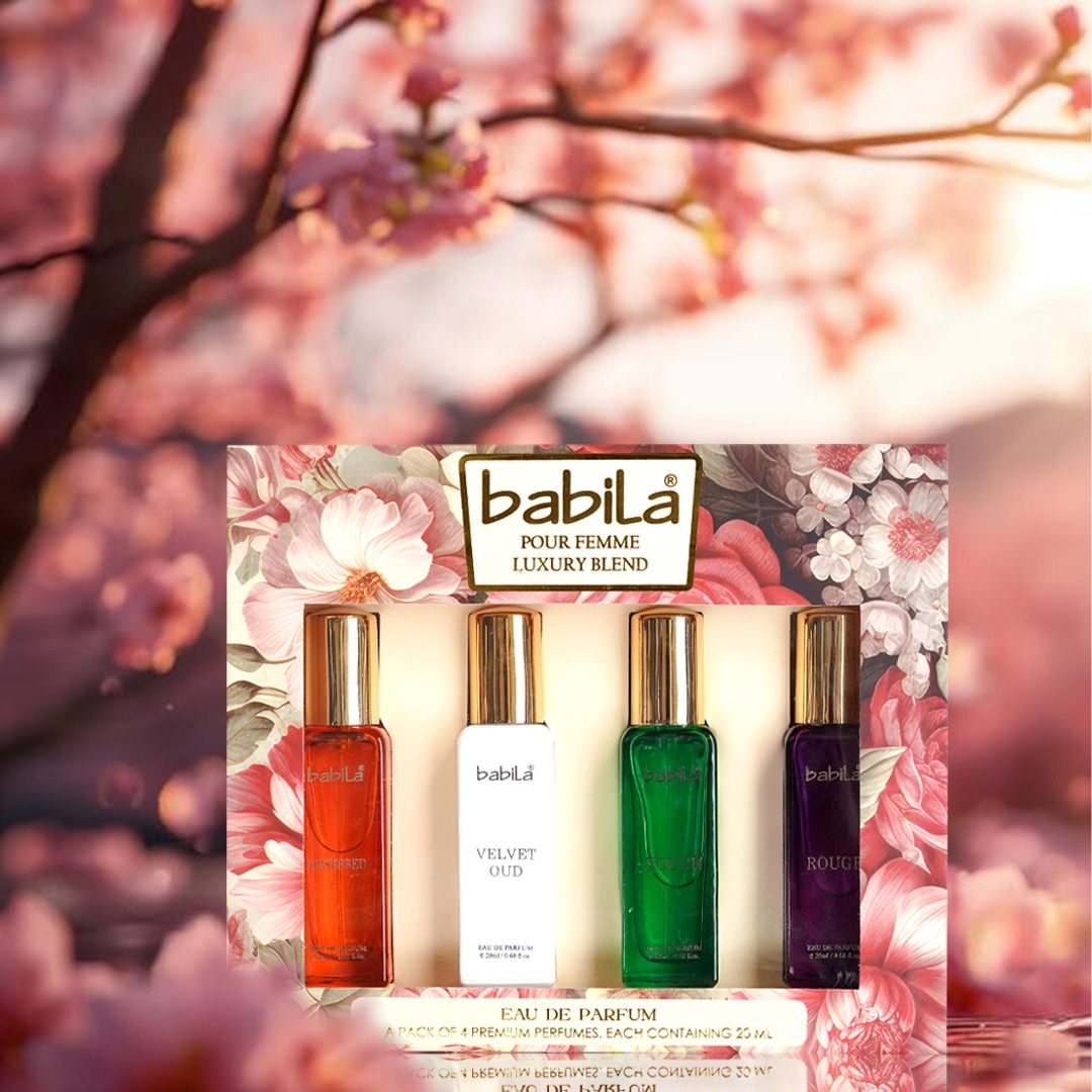 Babila Pour Femme Luxury Blend Perfume Set Of 4 Combo, 80ml Buy at Indicrest Image 5