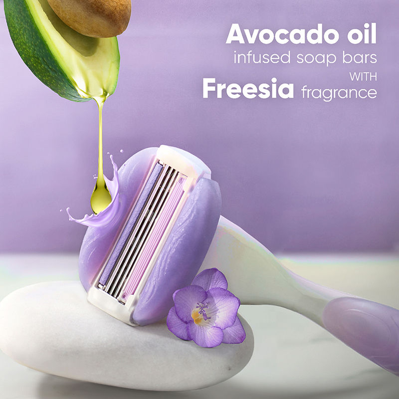 Gillette Venus Comfortglide Hair Removal Razor for Women with Avocado Oils & Freesia Scent 1 Pc Buy at Indicrest Image 5