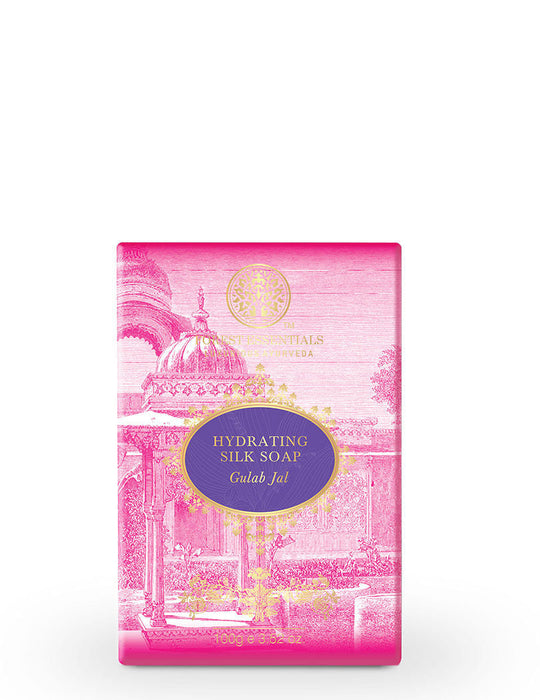 Forest Essentials Hydrating Silk Soap Gulab Jal Ayurvedic Luxury Handmade Soap for Bath, 100g, Buy from Indicrest