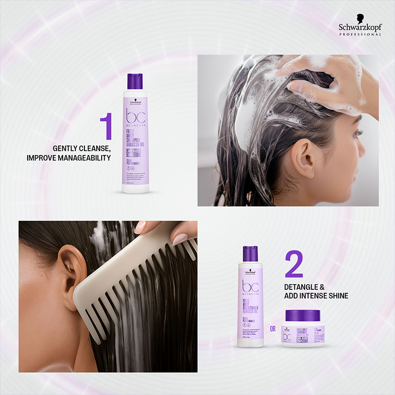 Schwarzkopf Professional Bonacure Frizz Away Conditioner, 200ml Buy at Indicrest Image 8