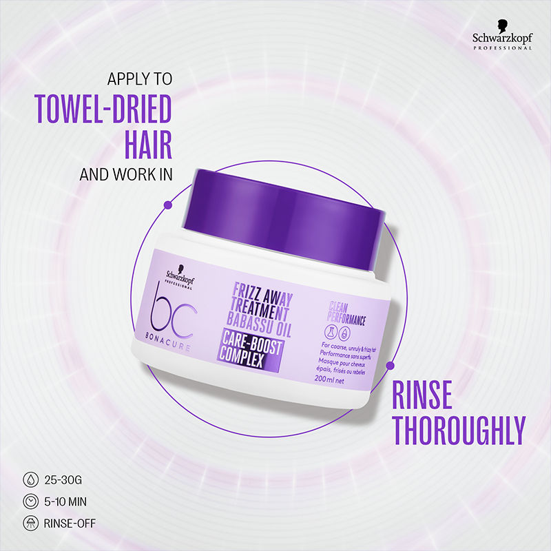Schwarzkopf Professional Bonacure Frizz Away Treatment, 200ml Buy at Indicrest Image 12