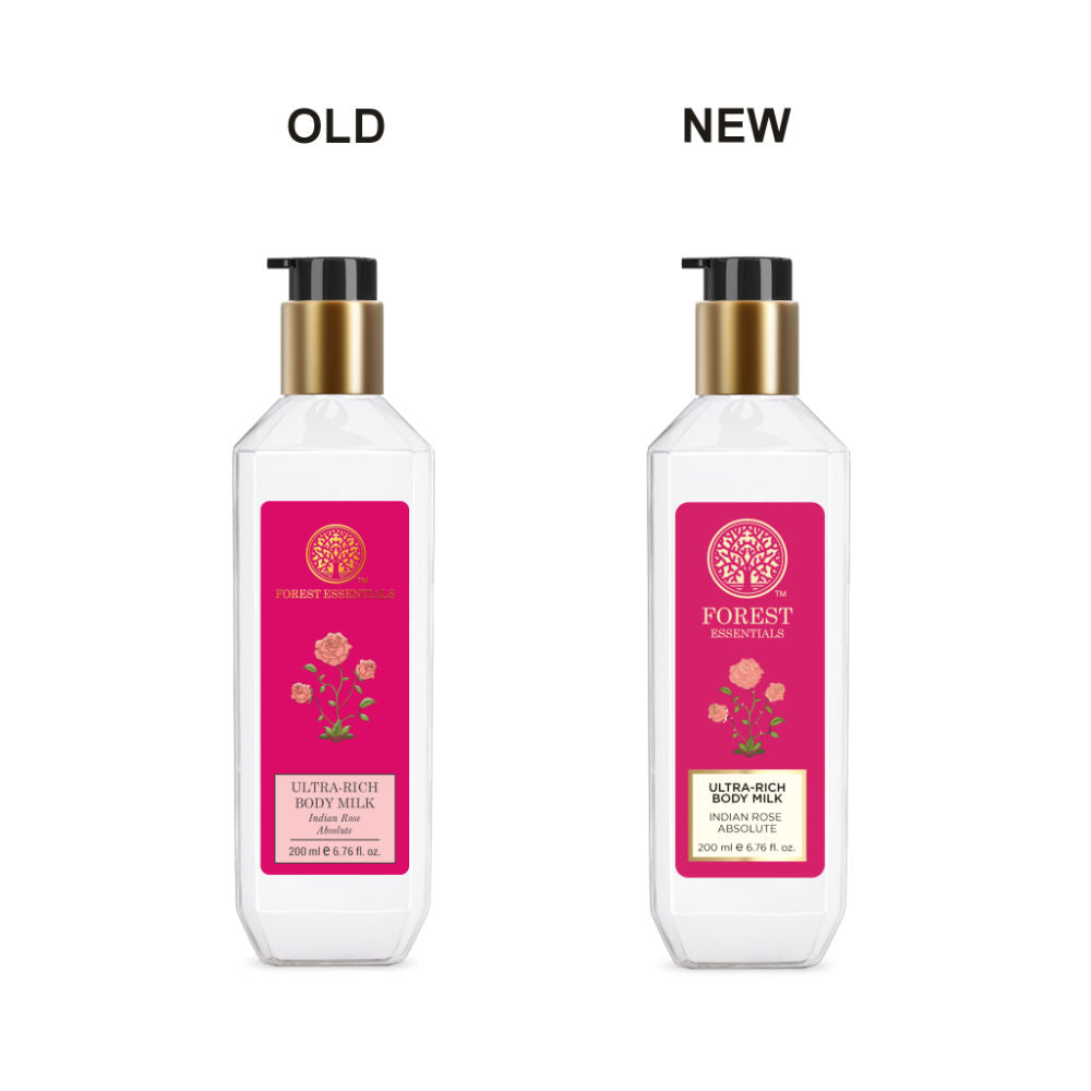 Forest Essentials Ultra Rich Body Milk - Indian Rose Absolute, 200ml