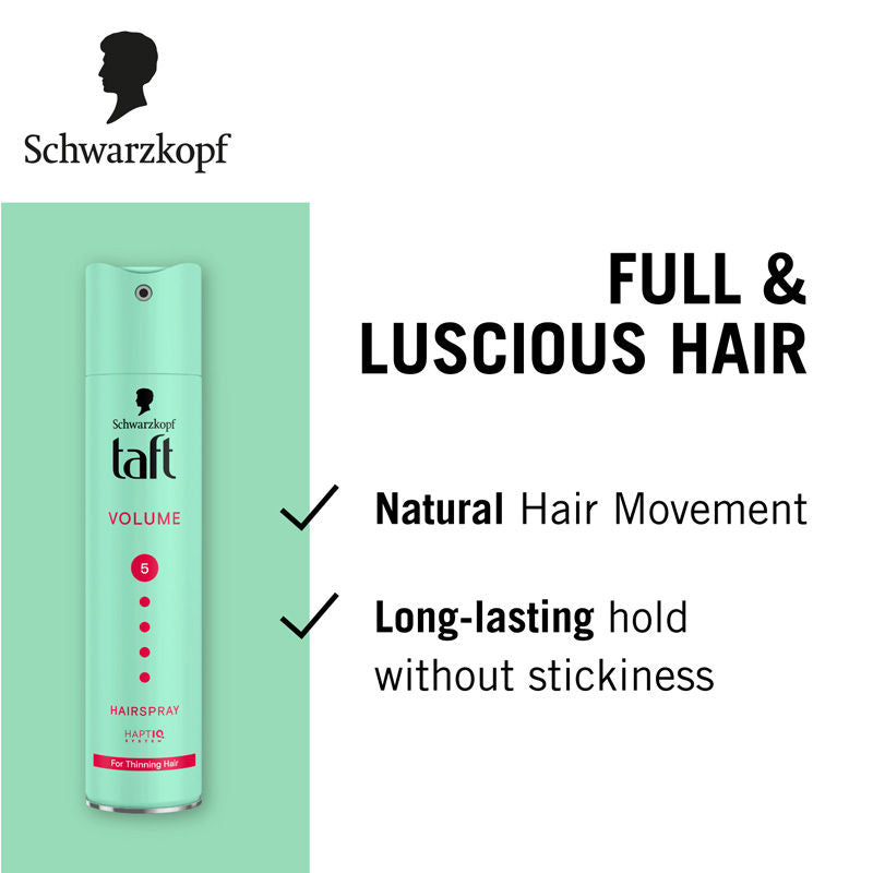 Schwarzkopf Taft Volume Hair Spray, 250ml Buy at Indicrest Image 4