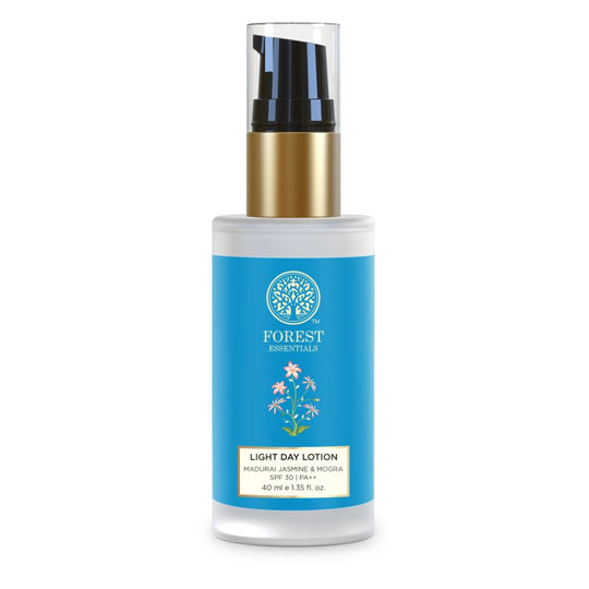 Forest Essentials Light Day Lotion Madurai Jasmine Mogra SPF 30 PA++ Moisturiser For Combination Skin, 40ml, Buy from Indicrest