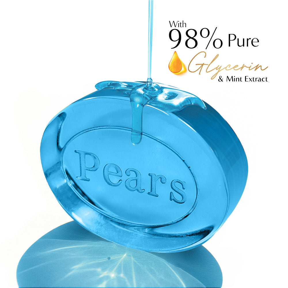 Pears Soft and Fresh Soap Bar Glycerin and Mint Body Soaps (Pack of 4), 125g Each Buy at Indicrest Image 3