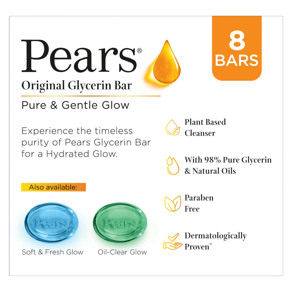 Pears Pure & Gentle Soap Bar Paraben-Free Body Soaps for Soft Skin (Pack of 8), 1000g Buy at Indicrest Image 10