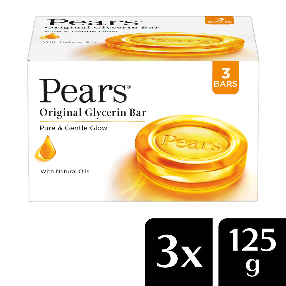 Pears Pure & Gentle Soap Bar Paraben-Free Body Soaps for Soft Skin (Pack of 3), 375g Buy at Indicrest