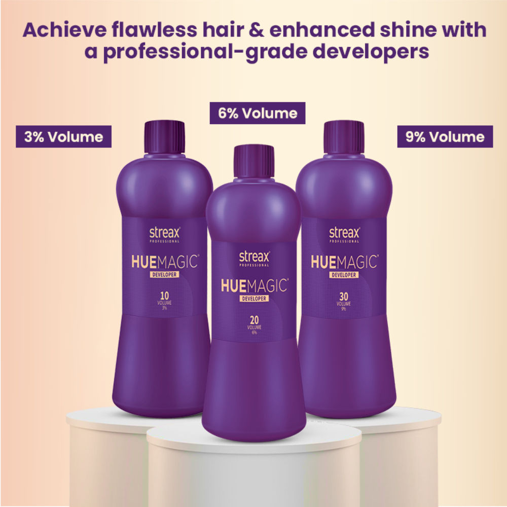 Streax Professional Hue Magic Developer For Hair Colour - 10 Volume 3%, 1000ml Buy at Indicrest Image 6