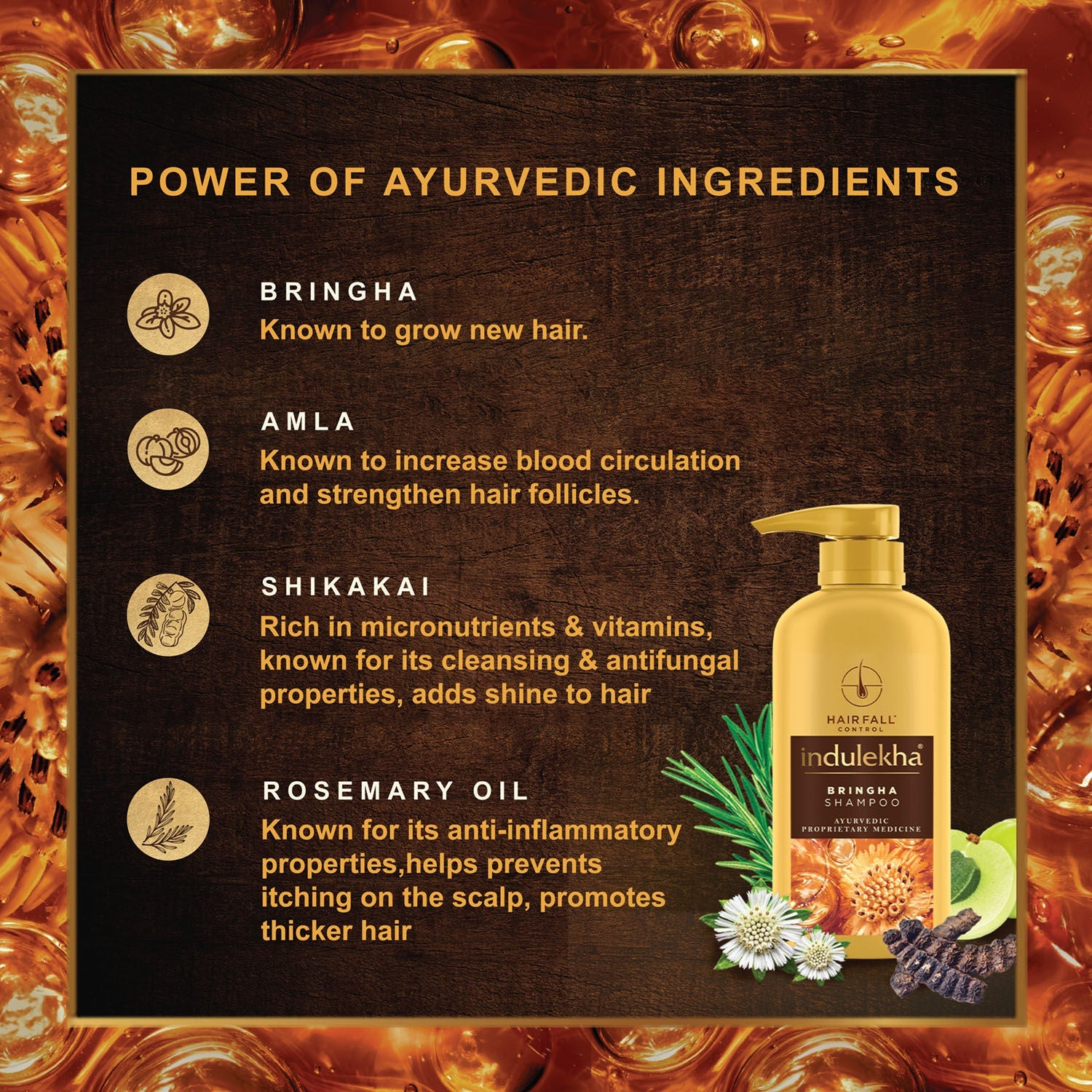 Indulekha Bringha Shampoo, 1000ml Buy at Indicrest Image 5