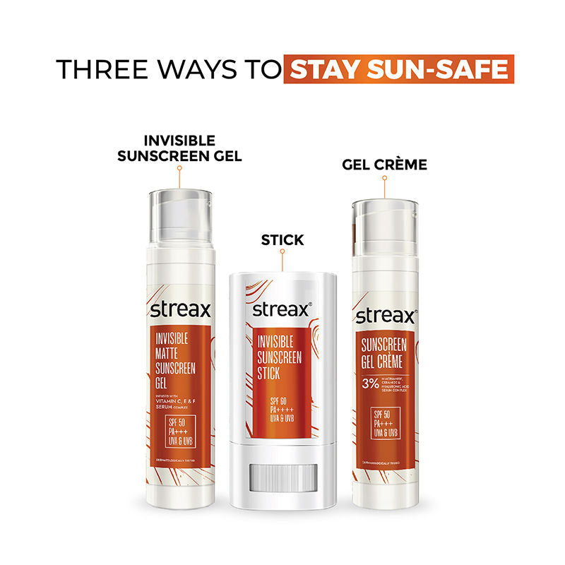Streax Sunscreen Stick SPF 60 Pa++++, Travel-Friendly, Easy Reapplication & No White Cast Color, 20g Buy at Indicrest Image 8