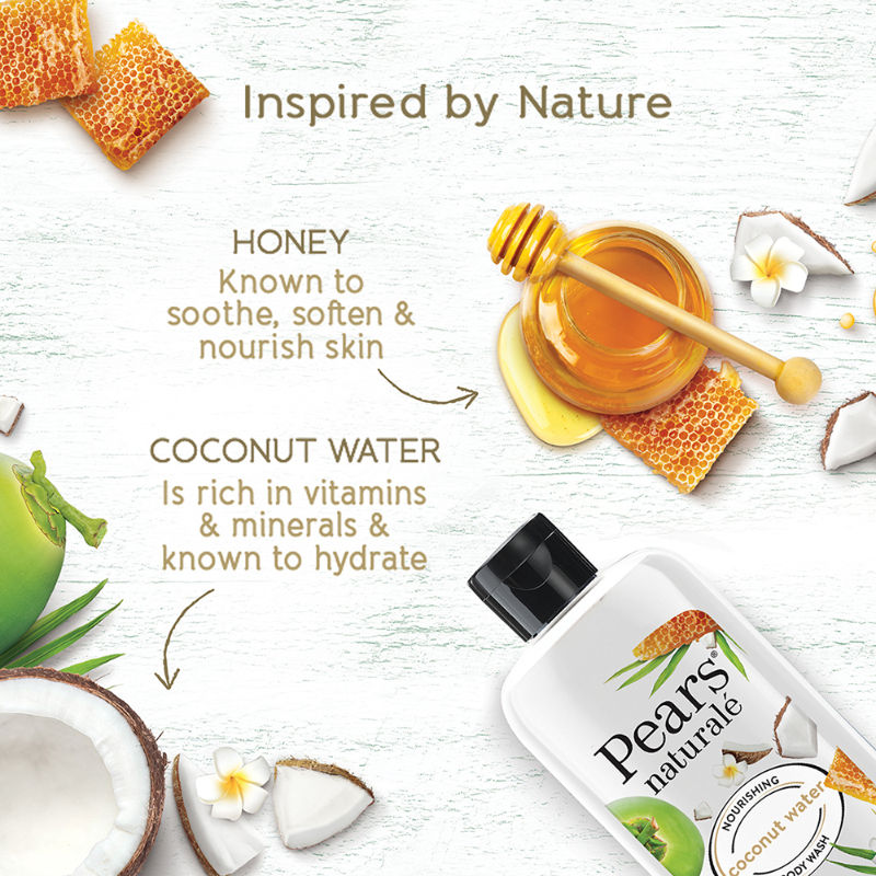 Pears Naturale Nourishing Coconut Water Body Wash Paraben Free Shower Gel, 250ml Buy at Indicrest Image 6