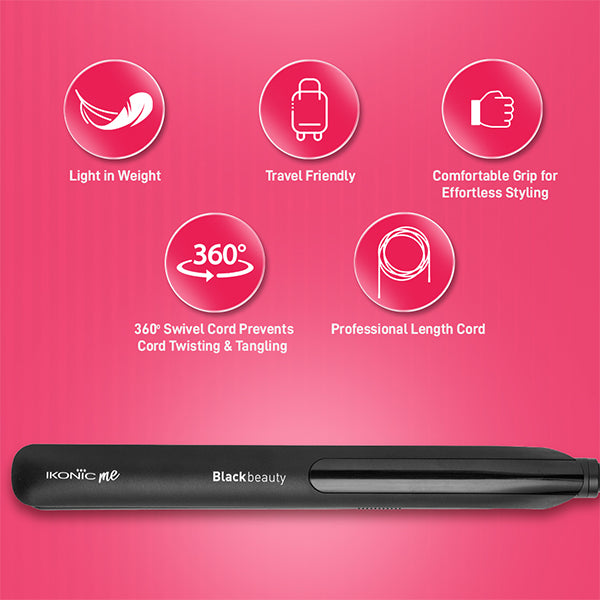 Ikonic Me Black beauty Hair Straightener