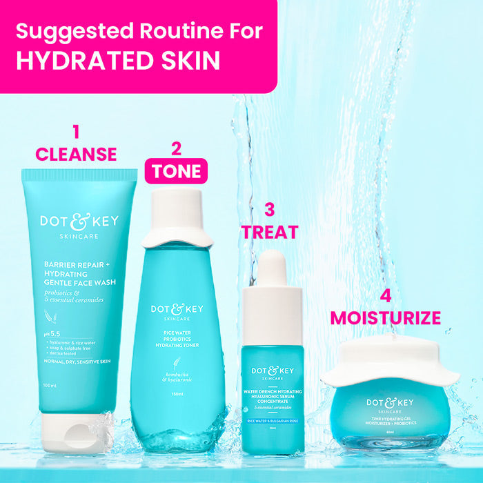 Dot & Key Blueberry Hydrate Barrier Repair Rice Water Toner, 150ml