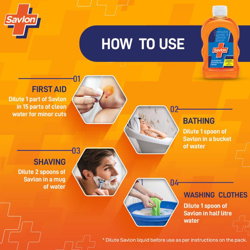 Savlon Antiseptic Disinfectant Liquid, 1000ml Buy at Indicrest Image 5
