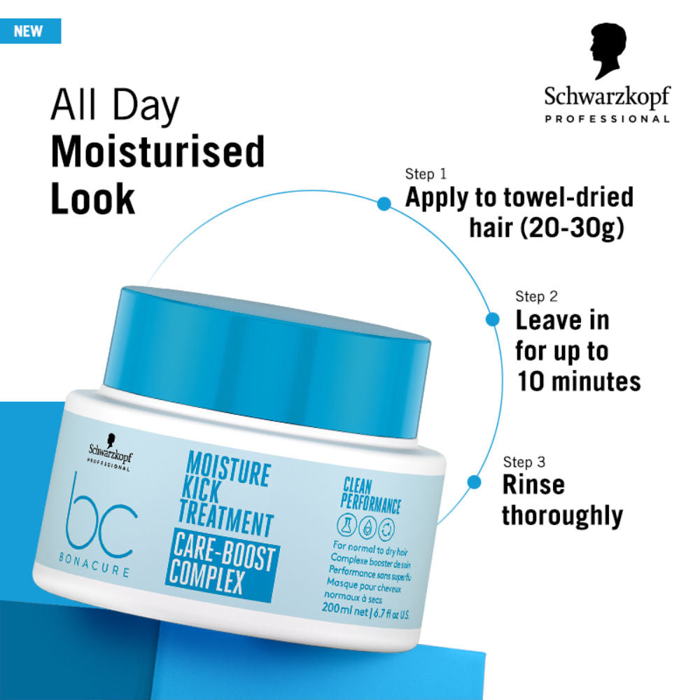 Schwarzkopf Professional Bonacure Moisture Kick Treatment, 200ml Buy at Indicrest Image 8
