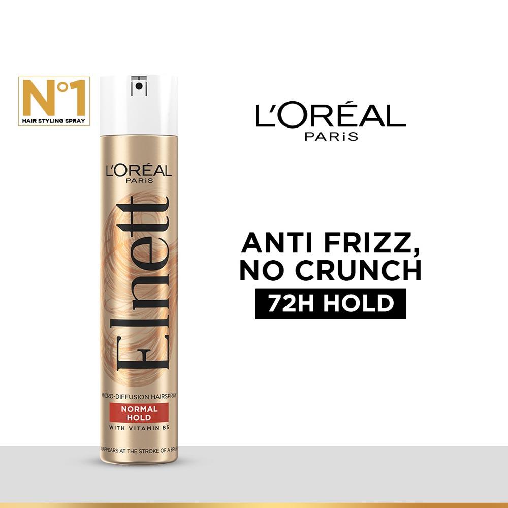 L'Oreal Paris Elnett Satin Normal Hold Hair Spray, 400ml Buy at Indicrest