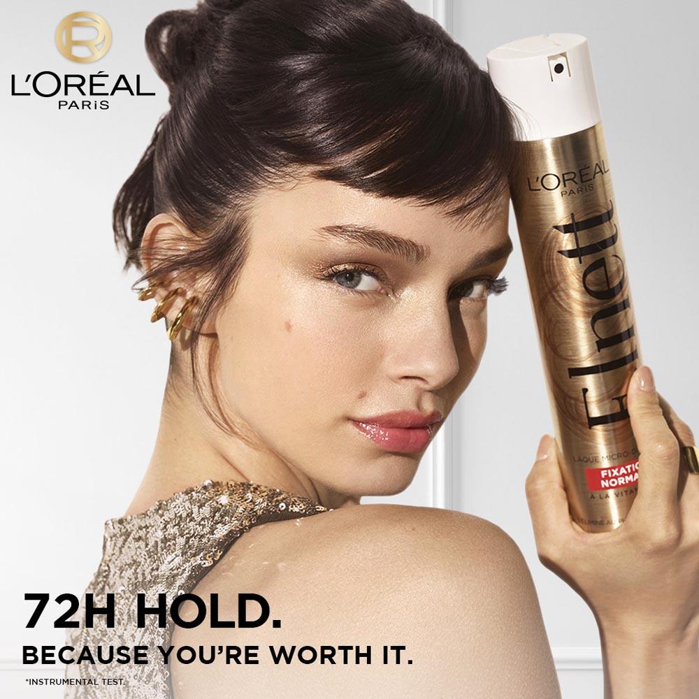 L'Oreal Paris Elnett Satin Normal Hold Hair Spray, 400ml Buy at Indicrest Image 2