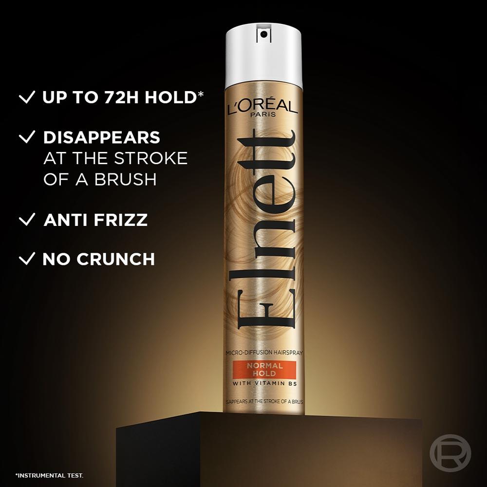 L'Oreal Paris Elnett Satin Normal Hold Hair Spray, 400ml Buy at Indicrest Image 4