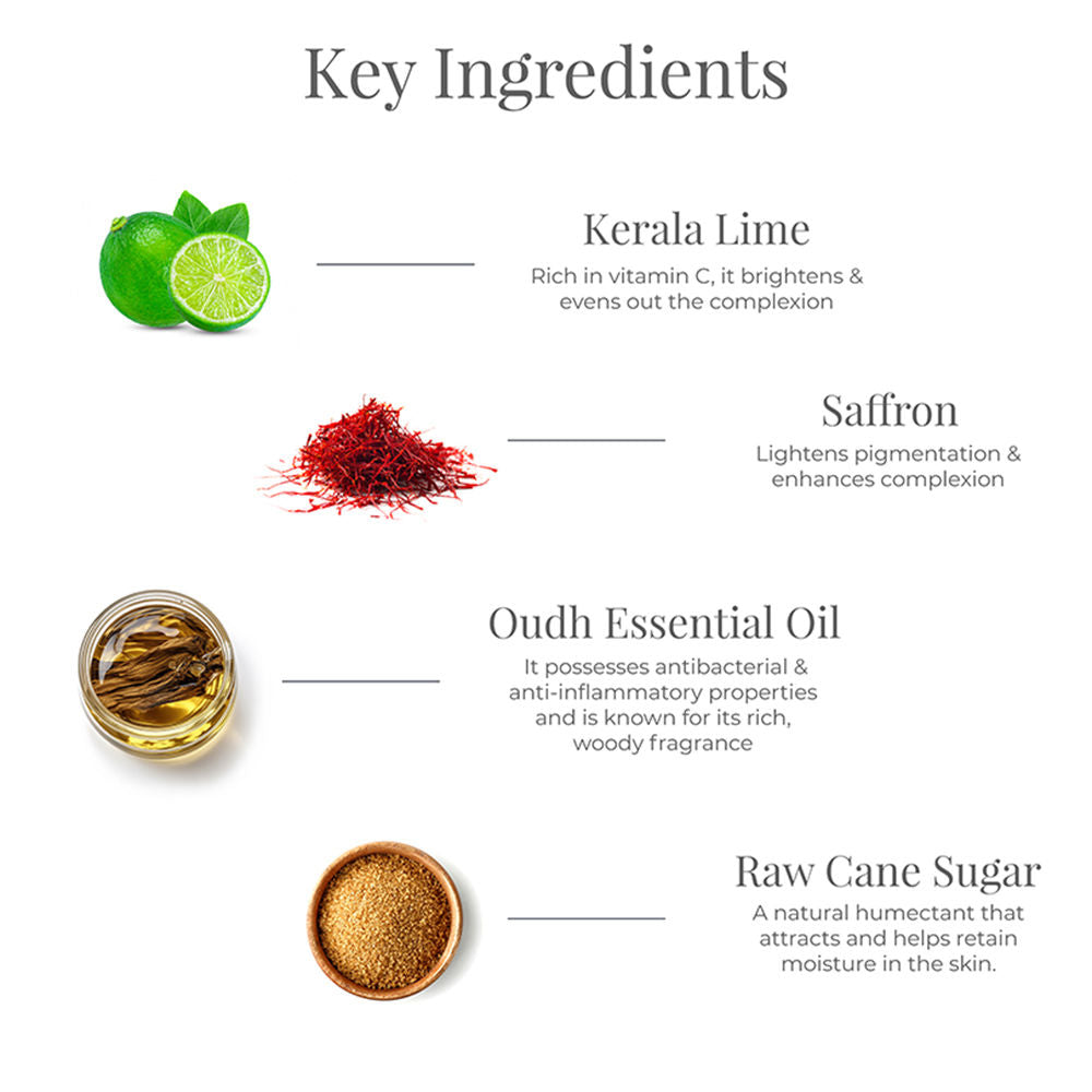 Forest Essentials Lime Saffron & Oudh Ayurvedic Luxury Handmade Soap, 100g