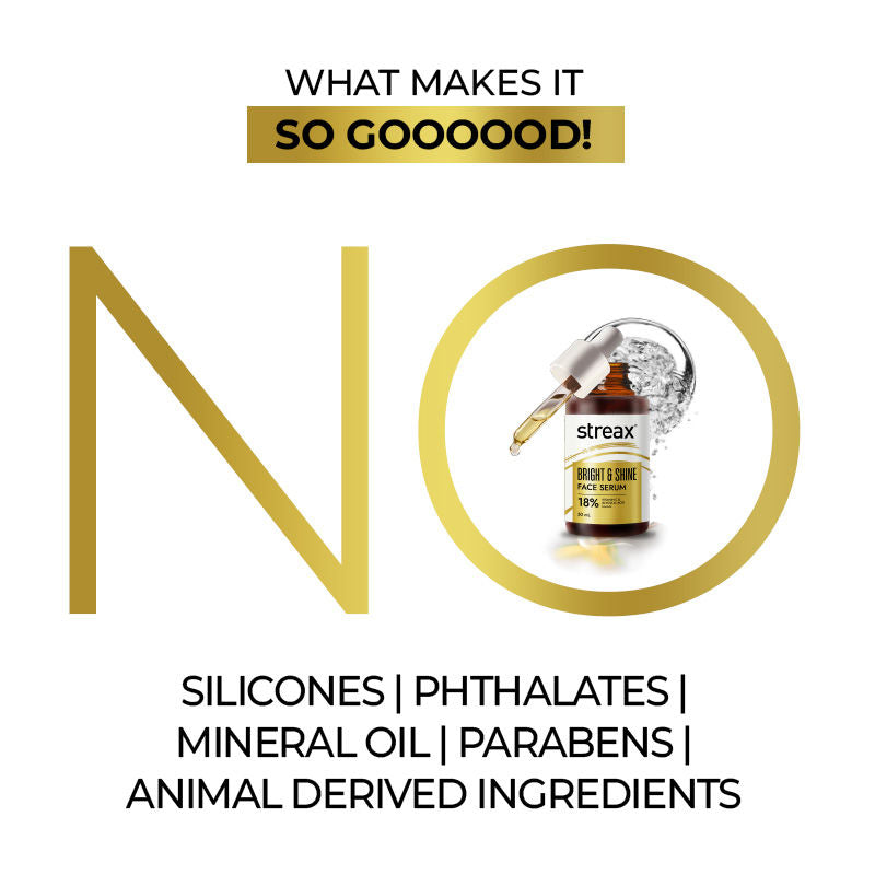 Streax Bright & Shine Face Serum For Brightening, Dark Spots Reduction, 30ml Buy at Indicrest Image 2