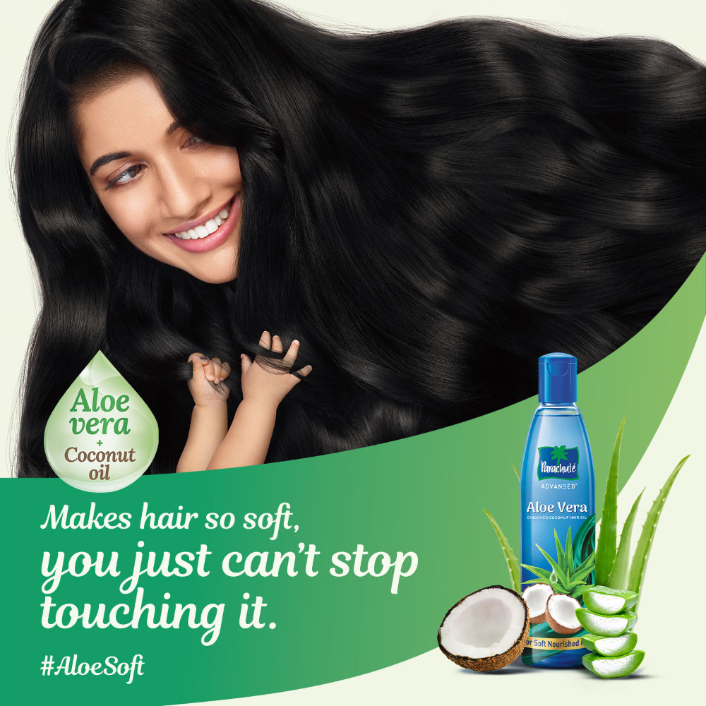 Parachute Advansed Aloe Vera Enriched Coconut Hair Oil for Soft and Strong Hair, 400ml Buy at Indicrest Image 7